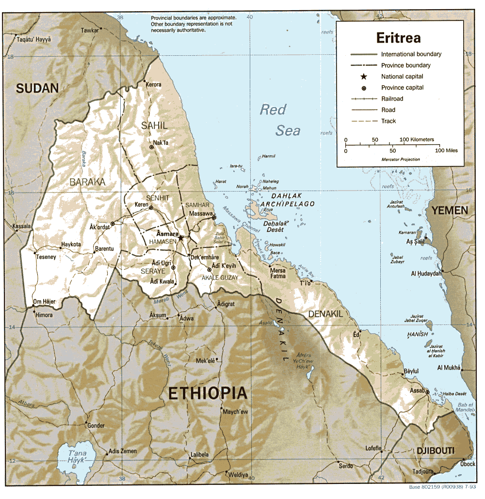 خرائط واعلام إريتريا 2012 - Maps and flags of Eritrea 2012